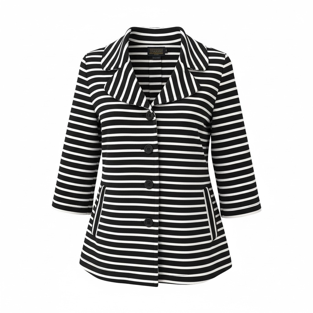 Pendleton Blue and White Striped Blazer
